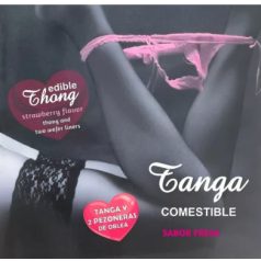   HOTFLOWERS – eper ízű női tanga és 2 mellbimbó tappanccsal
