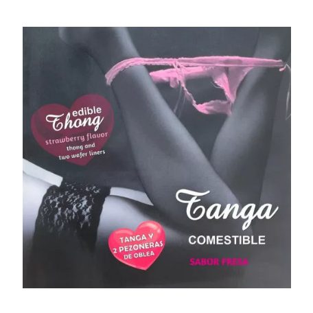 HOTFLOWERS – eper ízű női tanga és 2 mellbimbó tappanccsal