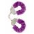 Boss Series  Furry Cuffs Lila színű szőrös bilincs 