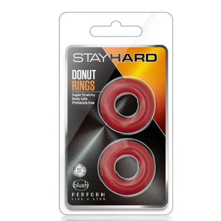 Stay hard donut rings red 2 db-os