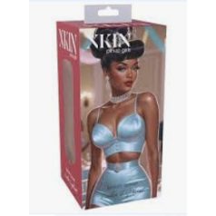   XKIN Beauty Queen Lulu - élethű műpunci maszturbátor (sötét testszínű)