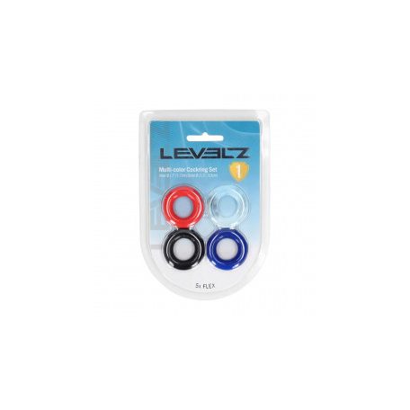Levelz Multi-color Cockring set 4 db-os péniszgyűrű szett 