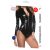 Body Pleasure TL103 Fekete bőrszövet body M/L