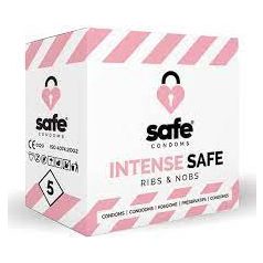   Safe Condoms Intense Safe Ribs&Nobs 5db bordázott és pontozott óvszer