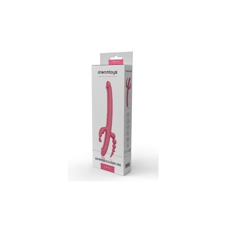 Dreamtoys Anywhere Pleasure Vibe - akkus, 4 ágú vibrátor (pink)