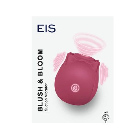 EIS Blush&Bloom siction vibrator - szívó rezgő rózsa vibrátor (piros)