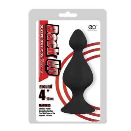 Back Up 4" Silicone Butt Plug w/Suction Cup I – fenékdugó