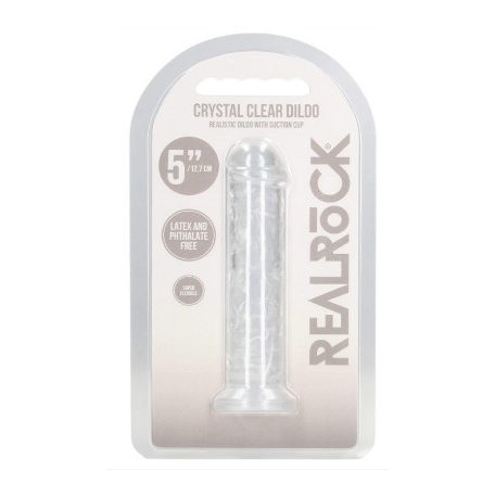 RealRock - crystal creal dildo élethű dildó tapadókoronggal (átlátszó) - 12,7 cm