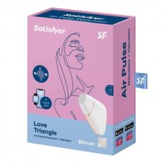   Satisfyer - Love Triangle - Okos Léghullámos Csiklóizgató - Fehér -arany színben
