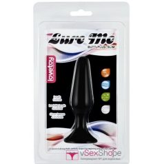 Lure me butt plug slim 5inch Love toy black