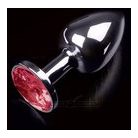 Dolce Piccante Jewellery ezüst plug rózsaszín kővel