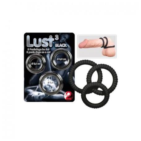 Lust 3 Black péniszgyürü