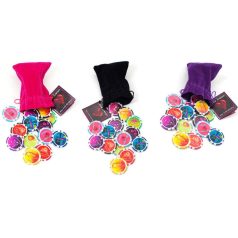Love Zseton (Pink, fekete, lila ) tasakban