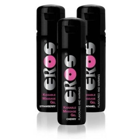 Eros Pleasure - Kissable Massage Gel Warming -  Strawberry - 100ml