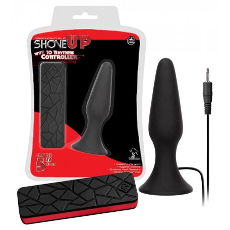 Shove Up - kúpos anál vibrátor (fekete)