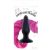 Unicorn Tails - Pink fekete análplug pink sörénnyel