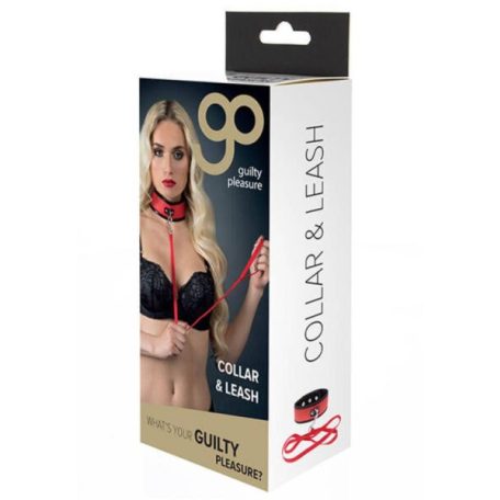 Guilty Pleasure GP Collar And Leash Red 
