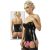  Detalhes sobre  Latex  Straps Corsage Fekete 