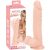 Nature Skin Medium Bendable Dildo tapadótalpas, élethű dildó - natúr (közepes) 