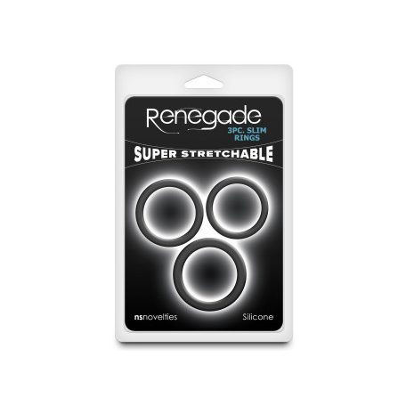 Renegade - 3db Slim Rings - Black