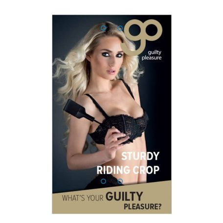 GP  Sturdy riding crop  mini paskoló fekete