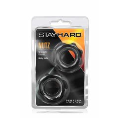  Stay hard Nutz fekete péniszgyűrű
