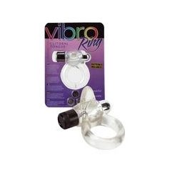 Vibro Ring Clitoral Tongue clear (péniszgyűrű áttetsző)