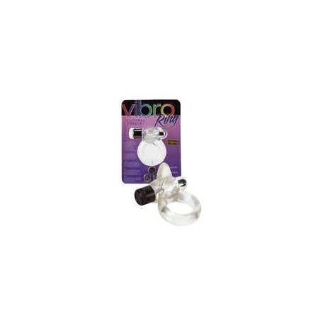 Vibro Ring Clitoral Tongue clear (péniszgyűrű áttetsző)