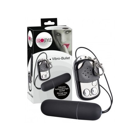  Erostyle - rádióvezérlésű csikló vibrátor (fekete)