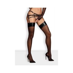 Obsessive - Darkie Stockings - Fekete L/XL