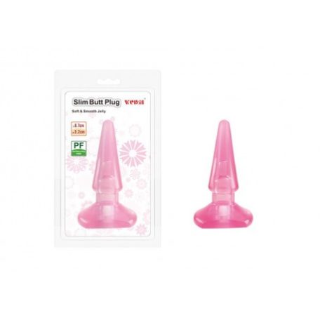 Slim Butt Plug  rózsaszínben