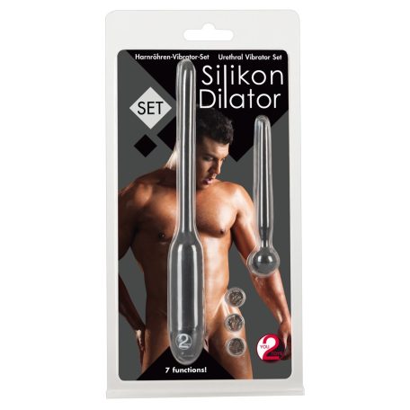 You2Toys Dilator - húgycsővibrátor és dildó szett (fekete)