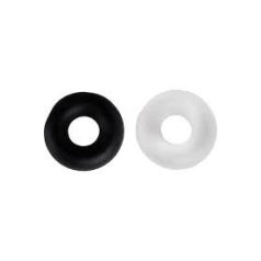 Duo stud rings fekete-fehér péniszgyűrű 2 db