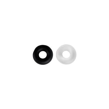Duo stud rings fekete-fehér péniszgyűrű 2 db
