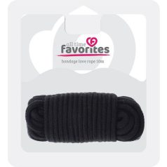 All Time Favorites 10 m-es fekete sodrott kötél