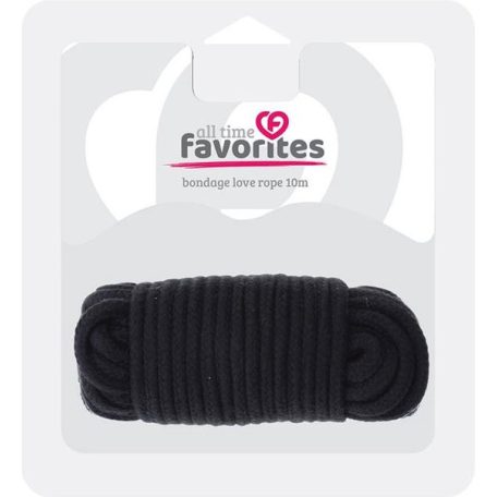 All Time Favorites 10 m-es fekete sodrott kötél