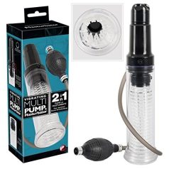   You2Toys - 2in1 - péniszpumpa és masztubátor egyben (áttetsző)