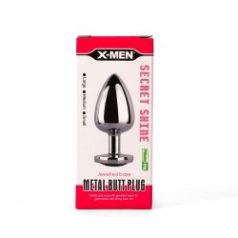 X-Men  Secret Shade Metal Butt Plug Red L anál ékszer