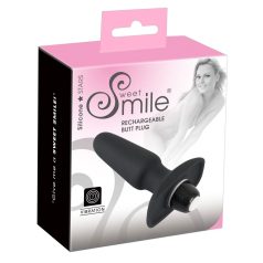 - Smile Butt Plug - akkus, szilikon anál vibrátor (fekete)