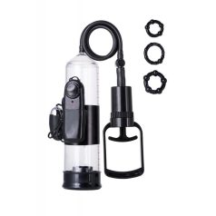   A-Toys 769010 Vákuum vibro pénisz pumpa ajándék péniszgyürű fekete
