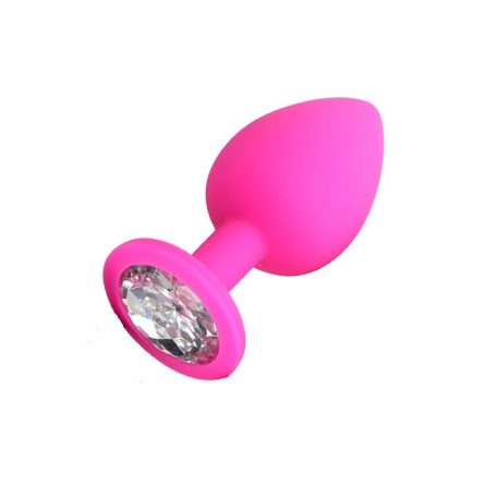 Pink Small Silicone Anal Plug  ( S, )méretben
