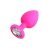 Pink Small Silicone Anal Plug  ( S, )méretben